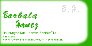 borbala hantz business card